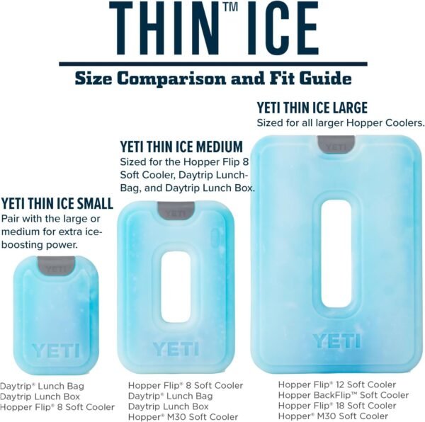 YETI Thin ICE Refreezable Reusable Cooler Ice Pack