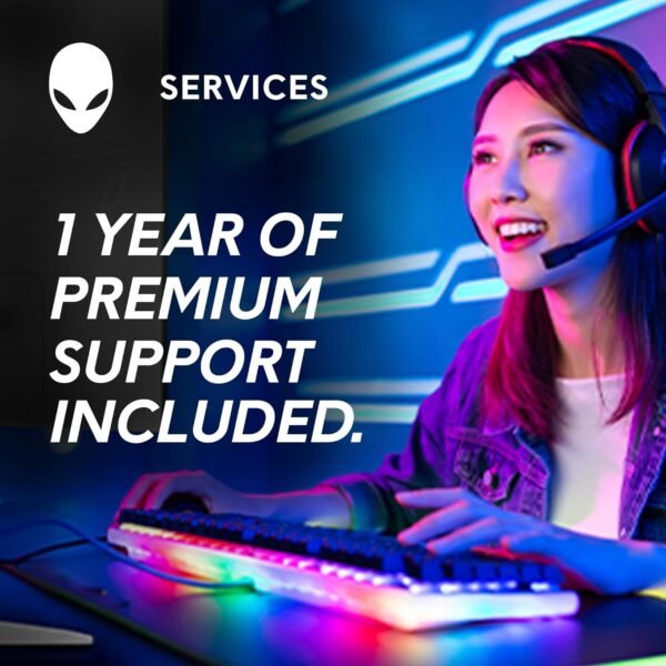 Alienware X16 R2 Gaming Laptop - 16-inch QHD+ 240Hz 3ms Display, Intel Core Ultra 9-185H, 32GB LPDDR5X RAM, 1TB SSD, NVIDIA GeForce RTX 4080 12GB GDDR6, Windows 11 Home, Onsite Service - Lunar Silver