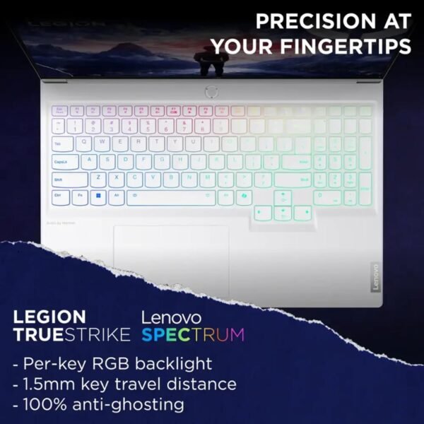 Lenovo Legion 7i Gaming Laptop - 16" WQXGA 240Hz | Intel 24-core i9-14900HX | GeForce RTX 4070 | 64GB DDR5 + 4TB SSD | Win 11 Pro + Microsoft Office Pro | Fingerprint Reader | Copilot - Glacier White