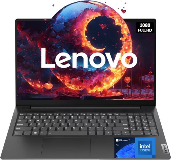 Lenovo New V15 Essential Laptop | Intel Multitasking 4-core Processor | 32GB RAM | 1TB SSD | 15.6" FHD 1080p Display | Ethernet RJ-45 | Rugged Design | Windows 11 Pro | WOWPC Recovery USB