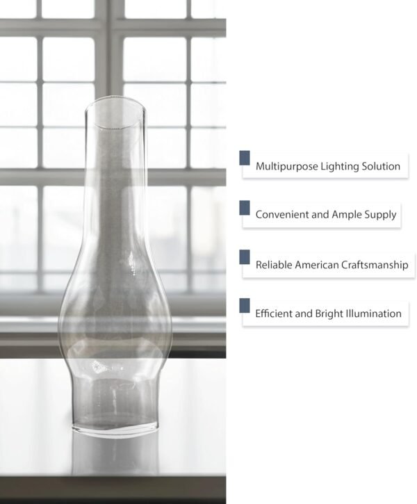 Light of Mine Oil Lamp Replacement Chimneys (1 5/8" x 6 1/2")