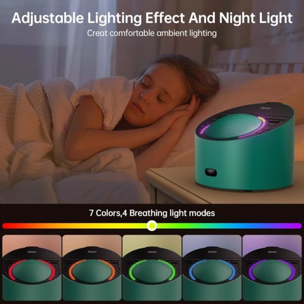 Sound Machine for Sleep 50+ Sleep Sounds,Excellent Natural Sound Effect Sleek Metal Shell 3Inch Speaker,Your Ideal White Noise Sound Machine for Sleep,Relaxing at Home,Office,for Adults,Baby,Kids.