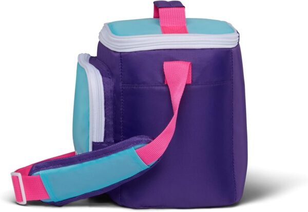Igloo Retro 90s Lunch Coolers, Insulated Lunch Bag, Square Lunch Box Cooler with Front Pocket & Adjustable Strap