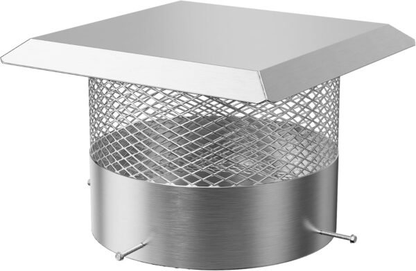Chimney Cap 12 inch Round, Fireplace Chimney Caps Covers for Outside, Stainless Steel Chimney Rain Cap