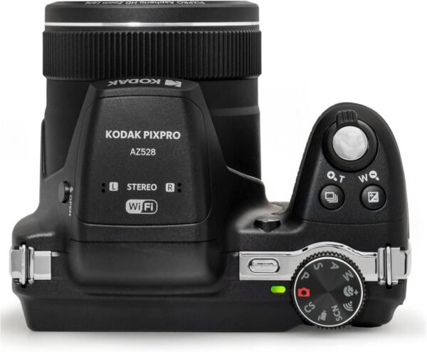 Kodak PIXPRO Astro Zoom AZ528-BK 16 MP Digital Camera with 52x Optical Zoom 24mm Wide Angle Lens 6 fps Burst Shooting 1080P Full HD Video Wi-Fi Connectivity and a 3" LCD Screen (Black)