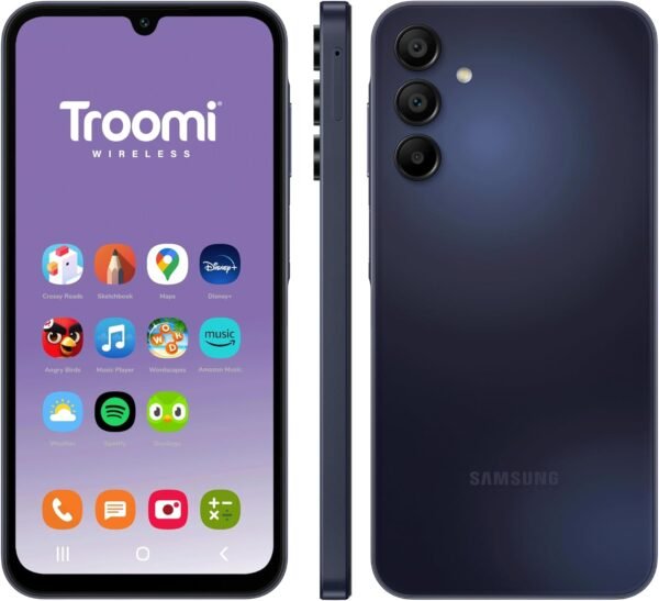 Kids Phone, Parental Controls, Live Dashboard w/Text and Image Transparency, GPS Tracking, Content Filtering. 10,000+ Apps, No Contract, Samsung A15 Smartphone (Typically $199.95)