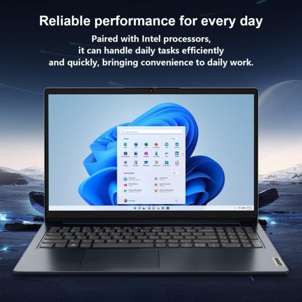 Lenovo IdeaPad 1i Laptop, 15.6" FHD Touchscreen, Intel Core i5-1235U Processor, 24GB RAM, 1TB SSD, Webcam, HDMI, Wi-Fi 6, Windows 11 Home, Blue