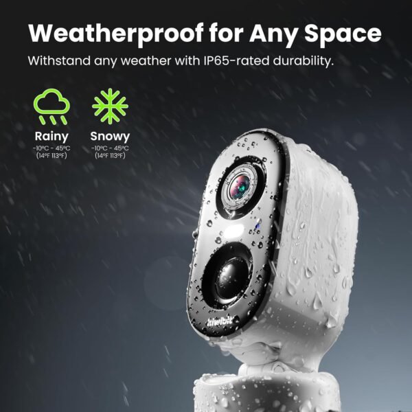 Battery Security Camera 2K, Wireless Outdoor/Indoor, Easy Magnetic Mount, Color Night Vision, 2-Way Audio, Spotlight, Weather-Resistant, AI Detection, Cloud & SD Card Storage