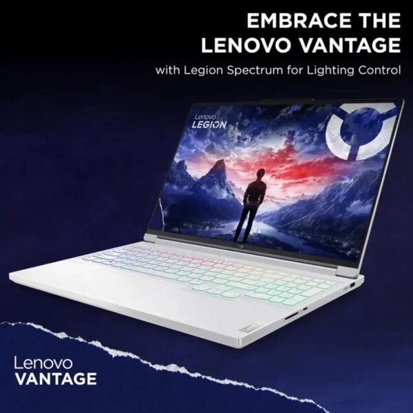 Lenovo Legion 7i Gaming Laptop - 16" WQXGA 240Hz | Intel 24-core i9-14900HX | GeForce RTX 4070 | 64GB DDR5 + 4TB SSD | Win 11 Pro + Microsoft Office Pro | Fingerprint Reader | Copilot - Glacier White