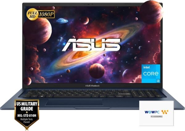 ASUS 17.3" Vivobook, Intel Core i3-1215U 6-core Processor (Beat i7-1165G7), 40GB RAM, 1TB SSD, FHD IPS Display, Intel UHD Graphics, USB-C, HDMI, Wi-Fi 6E, Windows 11 Pro, WOWPC Recovery USB