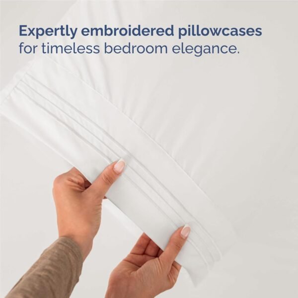 Full Size 4 Piece Sheet Set - Comfy Breathable & Cooling Bed Sheets Set - Hotel Luxury Bedding for Women, Men, Kids & Teens - Deep Pockets, Easy-Fit, Soft and Wrinkle Free - Oeko-Tex - Antique White