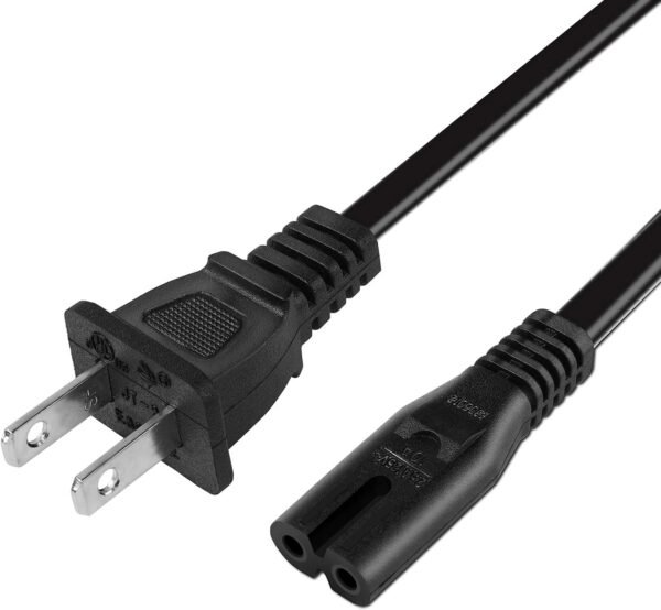 10 Feet AC Power Cord for PlayStation 4 (PS4) Slim/PlayStation 5 (PS5) Xbox One S/X, Xbox Series S/X Game Console Replacement Power Cable