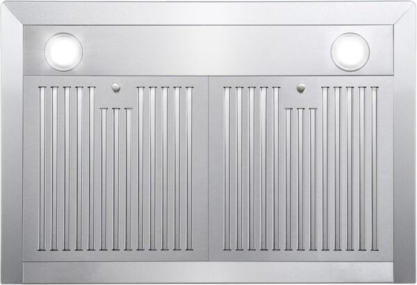 COSMO COS-63175S 30 in. Vista Collection 380 CFM Ducted Wall Mount Range Hood, Touch Controls, LED Lights, Stainless Steel