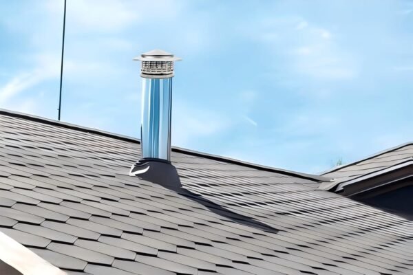 Cone Top Chimney Cap 8 Inch, RoundChimney Cover Cap Outside Roof Fireplace Screen Cover Exterior Stove Pipe Topper