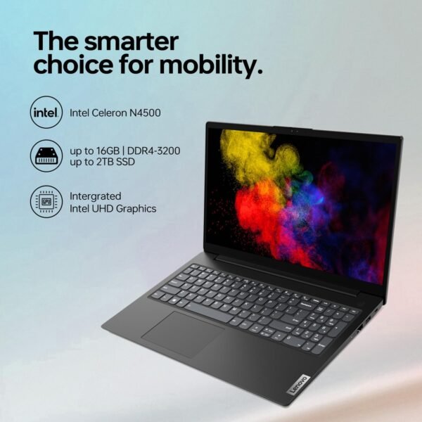 Lenovo V15 Lightweight Laptop, 15.6” 1080p Anti-Glare Display, Business and Everyday Use, 16GB RAM, 1TB SSD, Intel Processor, Windows 11 Pro, HDMI, Wi-Fi, Webcam with Privacy Shutter, Black