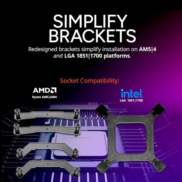Cooler Master Hyper 212 Pro aRGB CPU Air Cooler, SickleFlow Edge 120 PWM Fan, Composite 4 Copper Heat Pipes, 152mm Tall, Sleek Top Cover, AMD Ryzen AM5|AM4, Intel LGA 1851|1700 Brackets