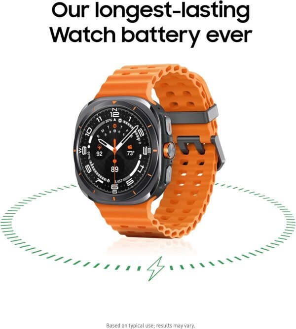 Samsung Galaxy Watch Ultra 47mm LTE AI Smartwatch w/Energy Score, Wellness Tips, Heart Rate Tracking, Sleep Monitor, Fitness Tracker, GPS, 2024,Titanium Gray [US Version, 1Yr Manufacturer Warranty]