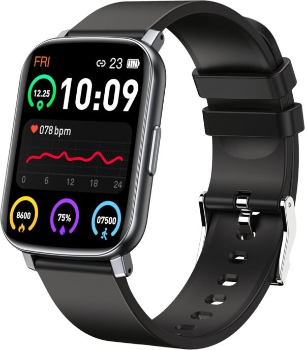 Smart Watches for Men, 1.65" Fitness Watch with 24/7 Heart Rate/Blood Pressure/Sleep Tracker, Activity & Fitness Tracker with Calories/Step Counter, Waterproof Smart Watch for Android iPhone