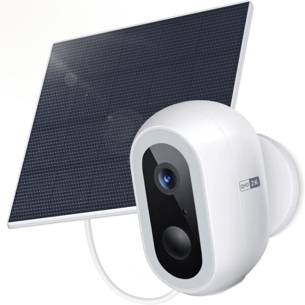 Laview 2K Solar Security Cameras Wireless Outdoor, Rechargeable Battery Wifi Cameras for Home Security with Spotlight Color Night Vision,Siren Alarm,AI Human Detection,IP65,2-Way Talk,Cloud/SD Storage