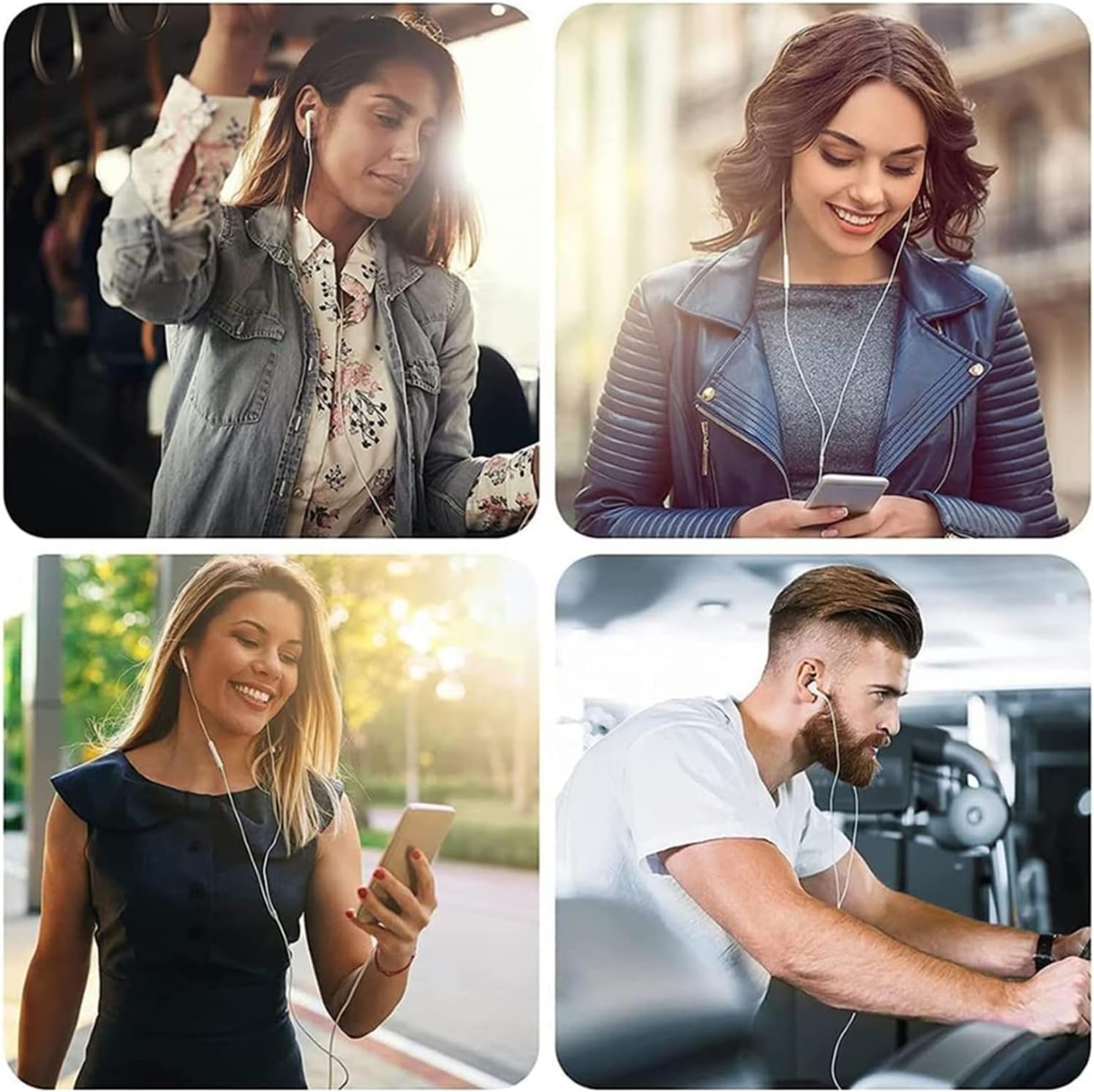 2 Packs Wired Headphones for iPhone Earbuds with Built-in Microphone & Volume Control HiFi Stereo Nosie Reduction Earphones Compatible with iPhone 14/13/12/11/XR/XS/X/8/7/SE Support All iOS System