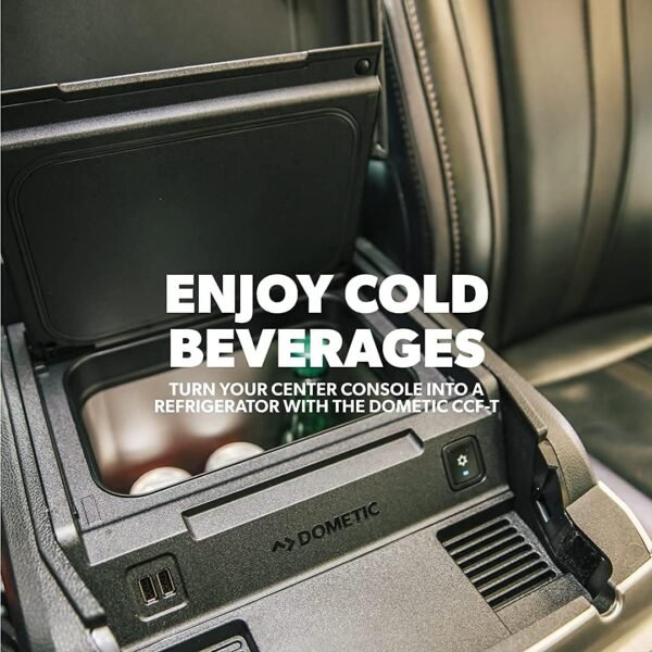 Dometic CCF-T | Ford F-150 Center Console Refrigerator | For Ford F-150 Models prior to 2021 | Storage Capacity of 6.5L. Holds Six - 16.9 oz (0.5 L) Bottles Or Eight - 12 oz