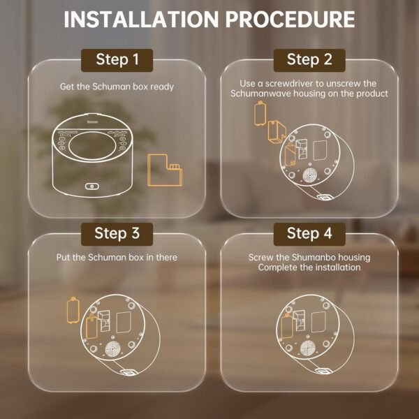 Schumann Wave Box is a Component Combined with ANWOON Sleep Sound Machine to Use, has a Generator Gives electromagnetic Wave of Theta, Calming People Down and Relieving Their Anxiety.