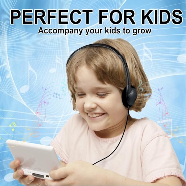 CN-Outlet 10 Packs School Headphones Bulk for Classroom Students Kids Children Toddler Boys Girls Teens and Adult (10 Black)