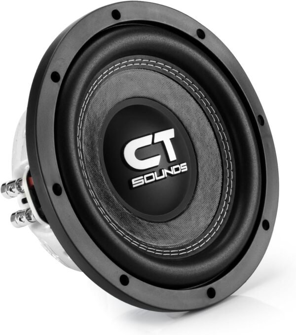 CT Sounds Hydro 8” Dual 4-Ohm 600-Watt Shallow Mount Car Subwoofer