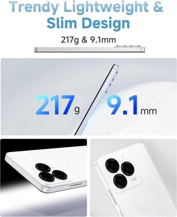 Ulefone Note 20 Pro Phone Android 14 Cell Phones Unlocked 128GB Smartphone Unlocked 6000mAh 6.75" HD+ 50MP Camera Dual SIM Unlocked Cell Phone