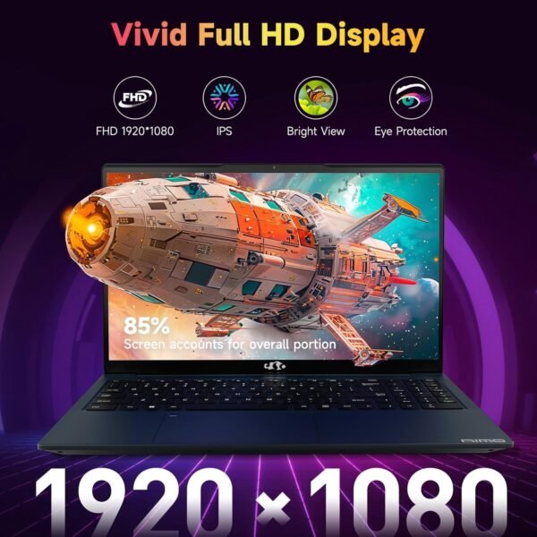 15.6" IPS FHD-Laptop, 32GB RAM 1TB SSD AMD Ryzen 5(Beat i3 1215U 4 Cores Up to 3.7GHz) Student Laptops, Business Computer with Backlit Keyboard Fingerprint 2 Years Warranty Wi-Fi 5 BT5.2 Numpad