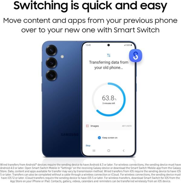 SAMSUNG Galaxy S25+ Cell Phone, 256GB AI Smartphone, Unlocked Android, AI Camera, Fast Processor, ProScaler Display, Long Battery Life, 2025, US 1 Yr Manufacturer Warranty, Silver Shadow