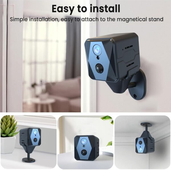 Hidden Camera, 2K HD Mini Camera, Spy Camera with Cloud & SD Storage, 100-Day Standby Time Small Camera, Cameras for Home Security AI Motion Detection
