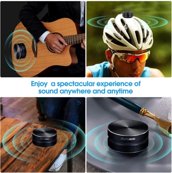 Docooler 2 Pack True Wireless Speakers Wirelessly Sound Creative Portable Speaker Bone Conduction Speakers Mini Loud Stereo Sound Built-in Mic Sound Box
