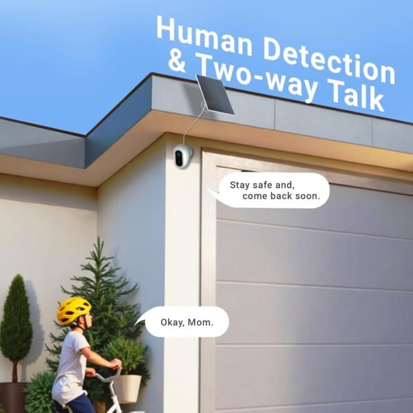 Laview 2K Solar Security Cameras Wireless Outdoor, Rechargeable Battery Wifi Cameras for Home Security with Spotlight Color Night Vision,Siren Alarm,AI Human Detection,IP65,2-Way Talk,Cloud/SD Storage