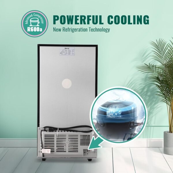 WANAI Refrigerator 3.2 Cu.Ft Single Door Fridge with freezer Refrigerator with 5 Adjustable Temperature LED Lights Removable Storage Shelves Apartment size Refrigerator for Bedroom Dorm Office Silver