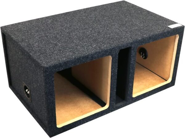 Atrend 12" Kicker Square/Dual Vented/Solo-Baric L5 & L7Subwoofer / Speaker Enclosure - Premium Subwoofer Box Improves Audio Quality, Sound & Bass - Made in USA