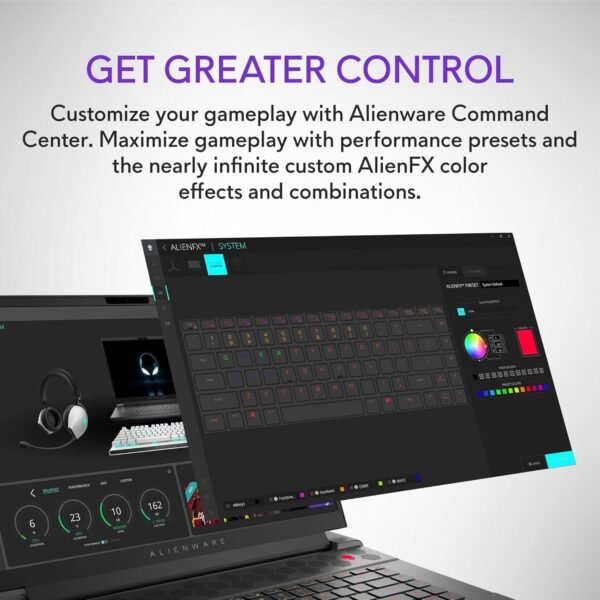 Alienware X16 R2 Gaming Laptop - 16-inch QHD+ 240Hz 3ms Display, Intel Core Ultra 9-185H, 32GB LPDDR5X RAM, 1TB SSD, NVIDIA GeForce RTX 4080 12GB GDDR6, Windows 11 Home, Onsite Service - Lunar Silver