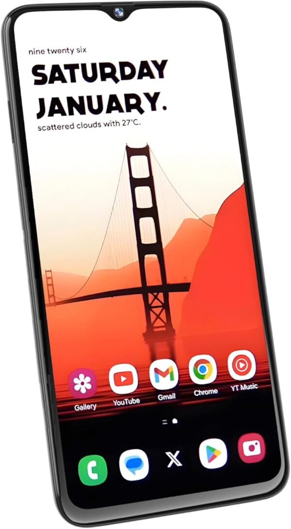 POZZI Turbo 6.79” HD+ Display | 128GB + 6GB RAM | 4G LTE Unlocked Smartphone | Android 14 | Octa Core Processor | 50MP Camera | 5,000 mAh Battery | Dual Nano SIM | Black | Compatible with T-Mobile