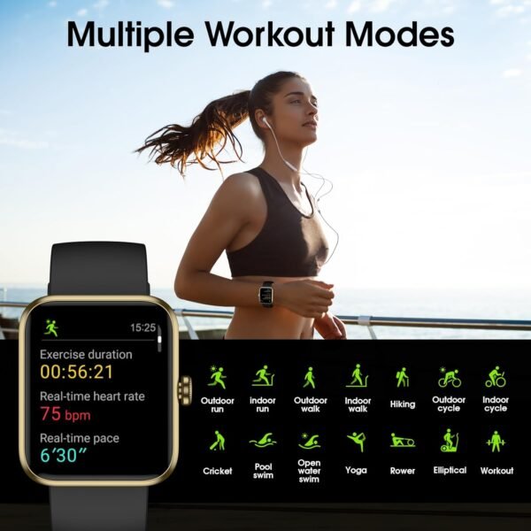 40mm Small Smart Watch for Women, 50 Meters Waterproof Sport Step Counter, Fitness Tracker Watch with Heart Rate Blood Oxygen Monitor, Alexa-Built in Smartwatch Pedometer Digital Watch