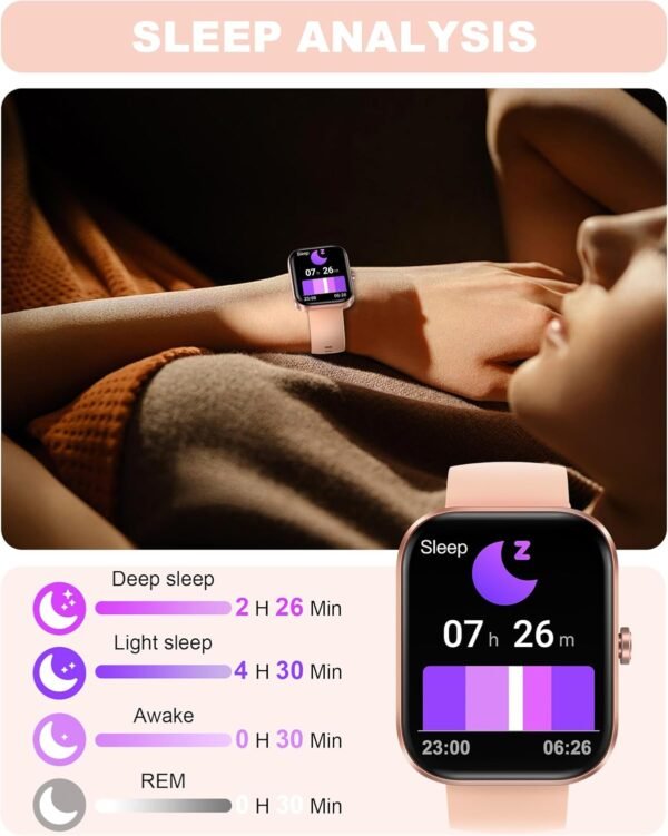 Smart Watch for Women(Answer/Make Call)-1.91" HD Fitness Smart Watch with Heart Rate/Sleep/spO2 Monitor, 113+ Sport Modes, IP68 Waterproof Smart Watch for Android iOS,Gold