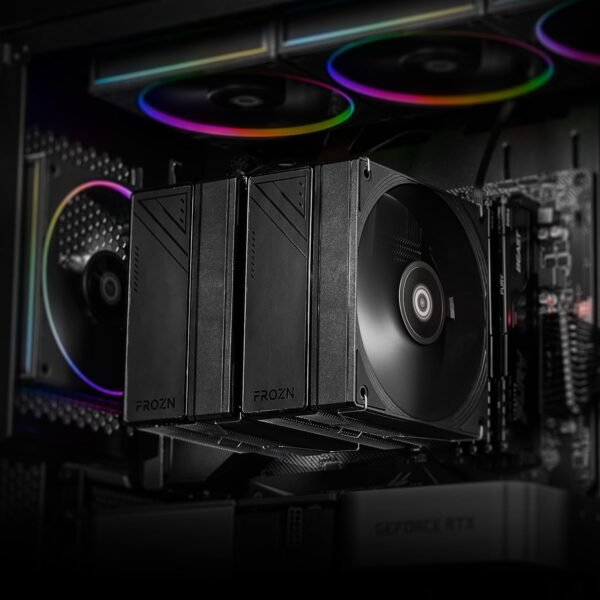ID-COOLING FROZN A620 PRO SE - Blackout Dual-Tower Air CPU Cooler, 6×Ф6mm Heatpipes, Dual 120x120x25mm Quiet Fans, Intel LGA1700/1851/1200/115X; AMD AM4/AM5 (157mm in Height)