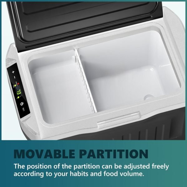 EUHOMY 12 Volt Refrigerator, 22QT(21L) 12V Cooler, Compressor Electric Cooler -4℉~68℉, 12V Fridge 12/24V DC 110-240V AC, Portable Freezer for Camping, Travel, Truck, Home
