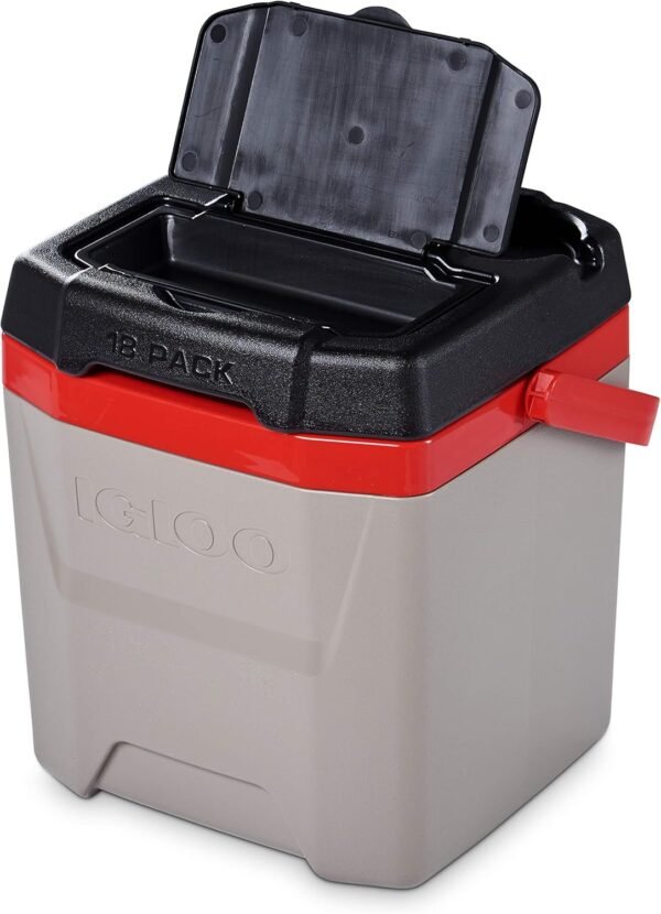 Igloo Quantum Cooler, Sandstone/Blaze Red/Black, 12 Quart