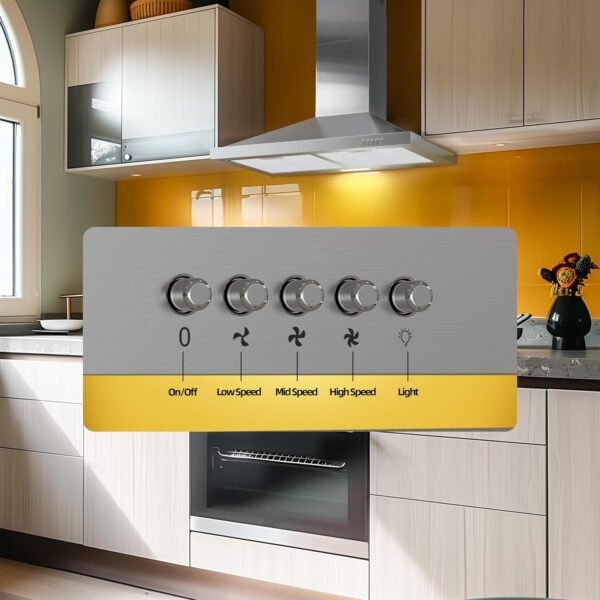 FIREGAS Range Hood 30 inch Wall Mount with Ducted/Ductless Convertible, 450 CFM Stainless Steel Chimney-Style Kitchen Hood, Over Stove Vent Hood with 3 Speed Fan, LED Light, Charcoal Filters