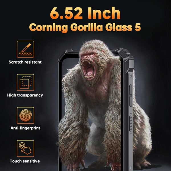 OUKITEL G1 Rugged Smartphone Unlocked - 24+256GB/1TB Android 14 Rugged Cellphones, 6.52”HD Display 10600mAh Battery 48MP Rear Camera IP68/IP69K Waterproof Phone, Dual Sim/NFC/Fingerprint 2025