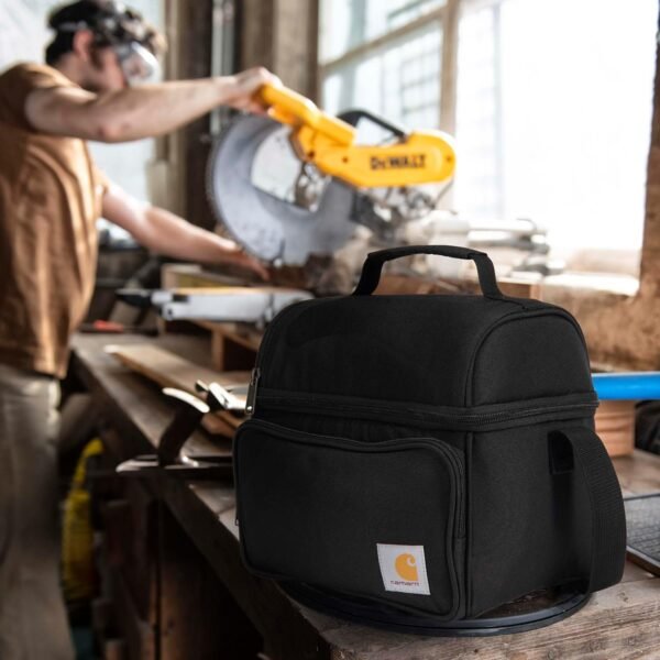 Carhartt Camping Cooler, Worksite Lunchbox, Soft Shell Cooler for Construction Sites, Work and Everyday Use Cooler, Black