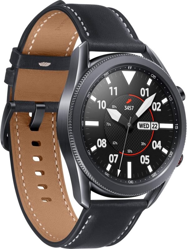 Samsung Galaxy Watch3 Watch 3 (GPS, Bluetooth, LTE) Smart Watch with Advanced Health Monitoring, Fitness Tracking, and Long Lasting Battery (Black, 45MM) (Renewed)