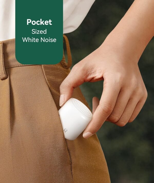 White Noise Machine - Portable Sleep Sound Machine for Baby & Adults, 16 Nature Sounds, Timer