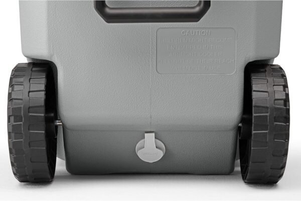 Coleman Classic Series Insulated Portable Wheeled Cooler, Leak-Resistant Outdoor Hard Cooler Keeps Ice up to 5 Days, 62-Quart