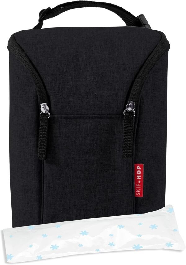 Skip Hop Baby Breastmilk Cooler Insulated Bottle Bag, Grab & Go, Chevron